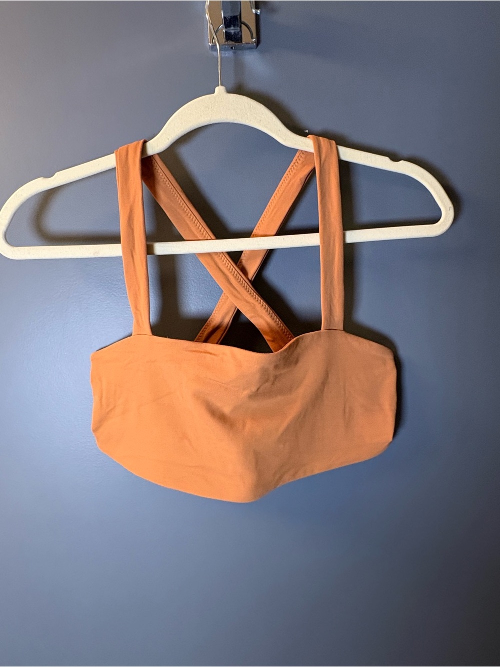 aerie Cross-Back Sports Bralette in Burnt Orange